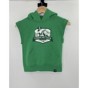 Little Kids Green Timberline Cut Off Sweatshirt Youth‎ Sm, Mountains Ski Outdoor